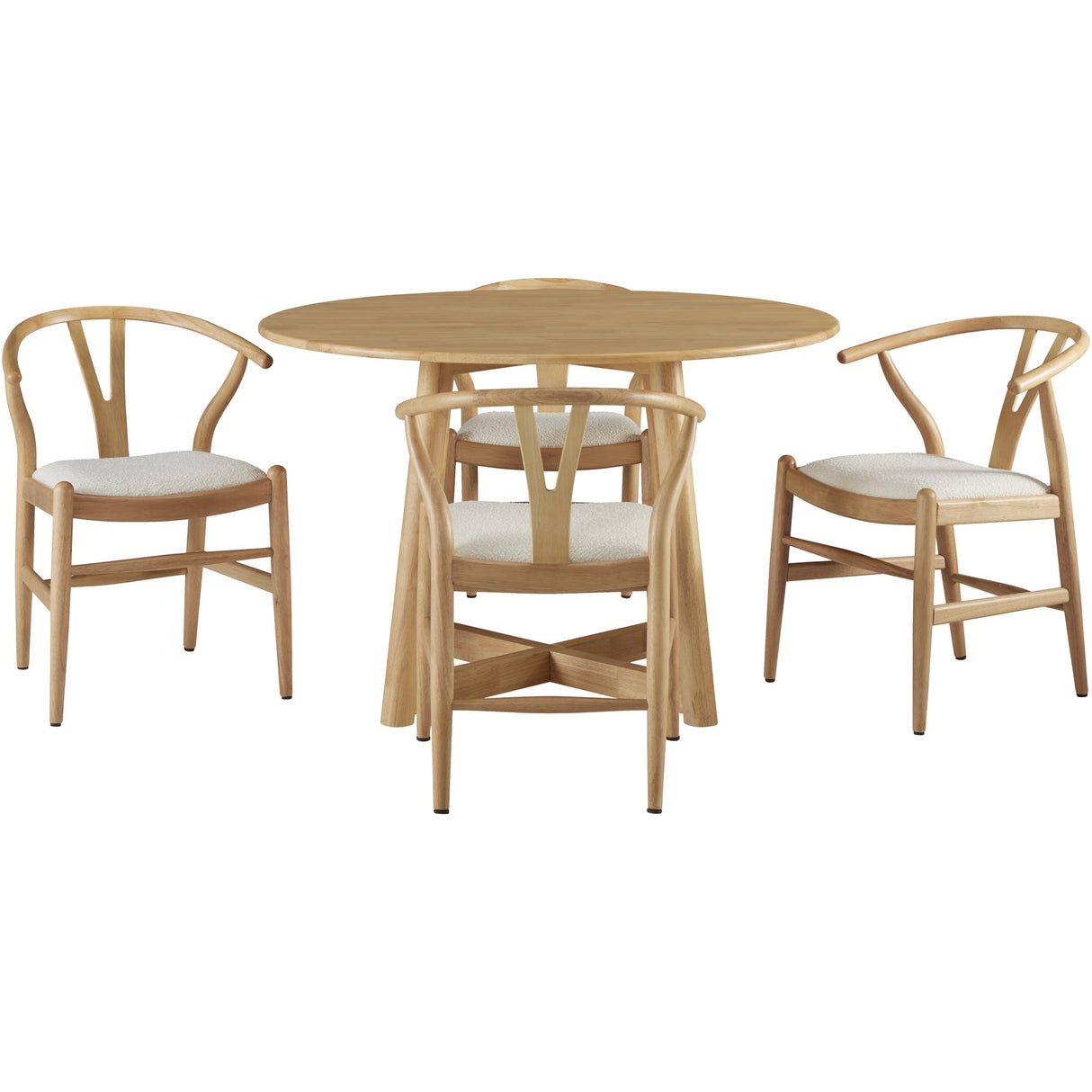 Knoxville Natural 5 Piece Dining Set QK1090462