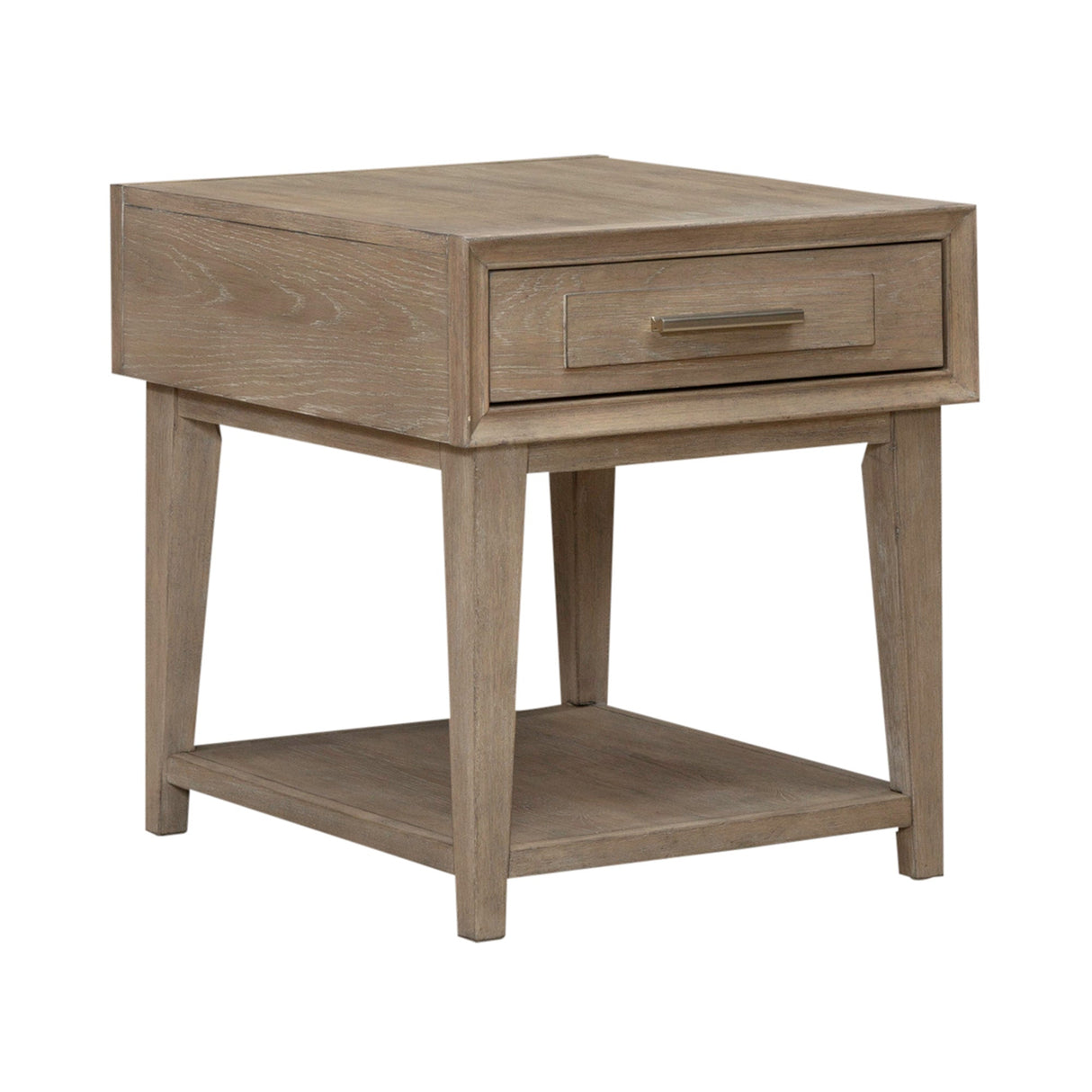 Front right view of Brentwood Sandstone End Table
