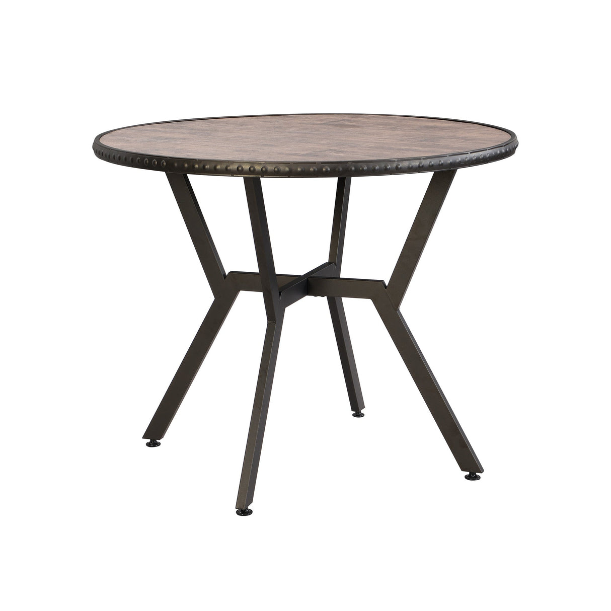 Front right view of Catania Brown Dining Table