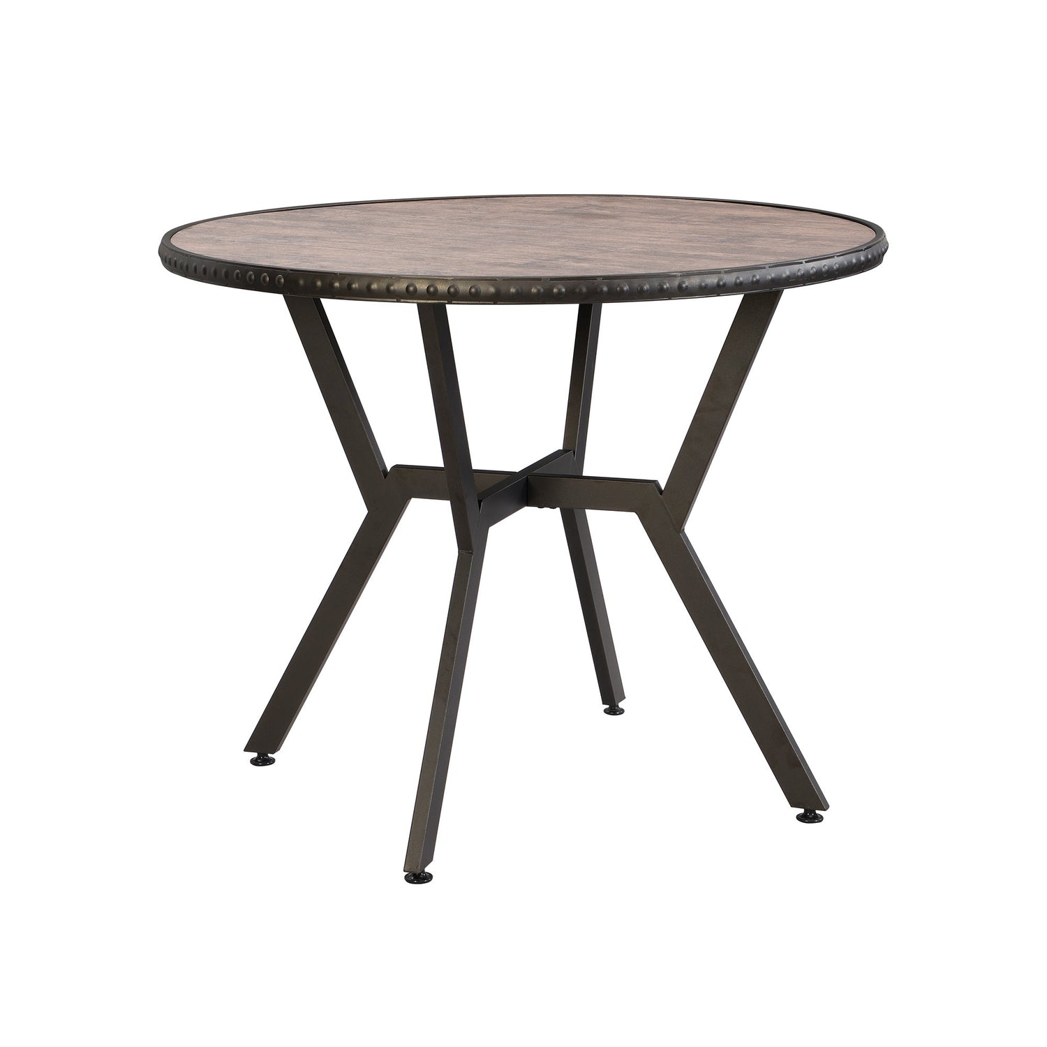Front right view of Catania Brown Dining Table