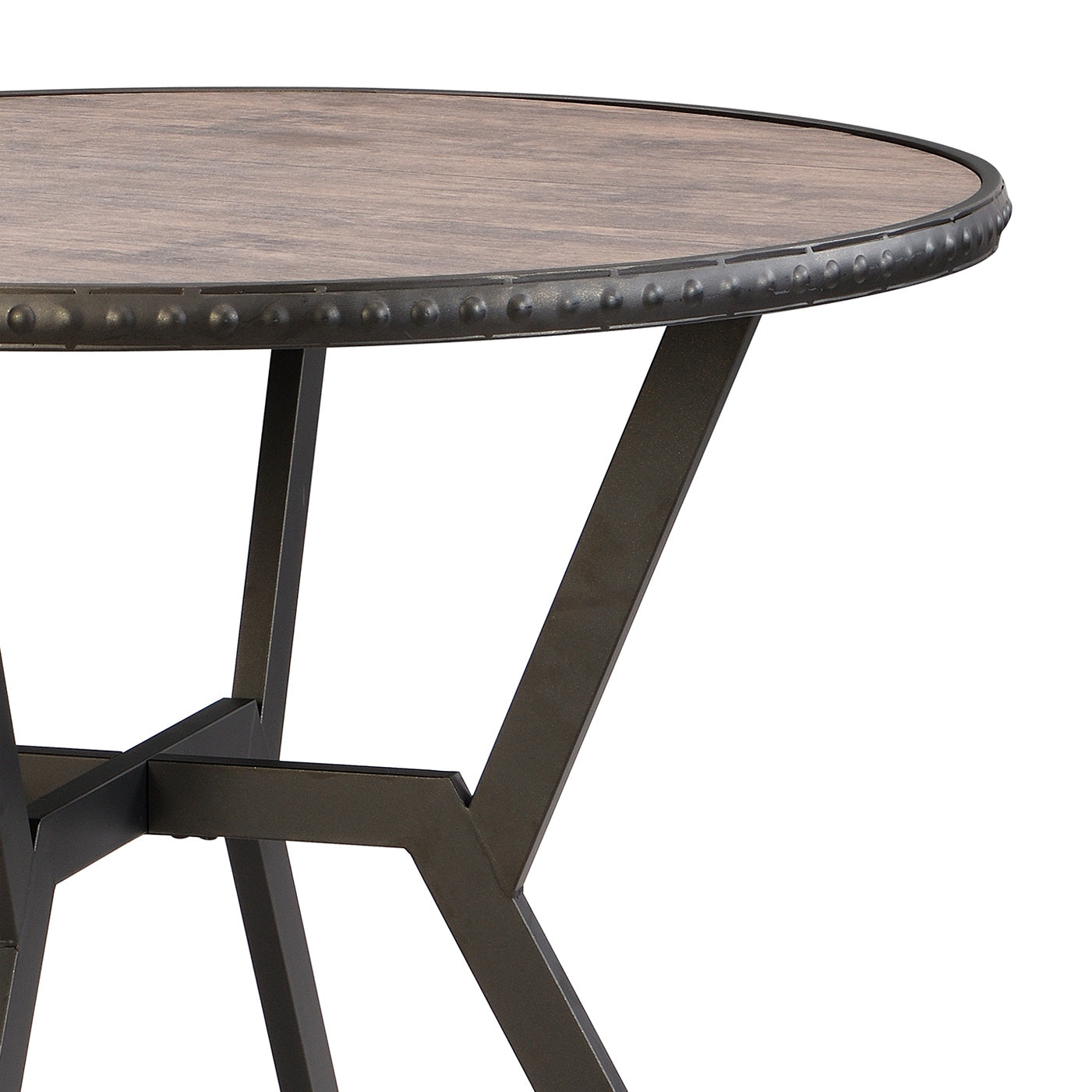 Detail view of Catania Brown Dining Table