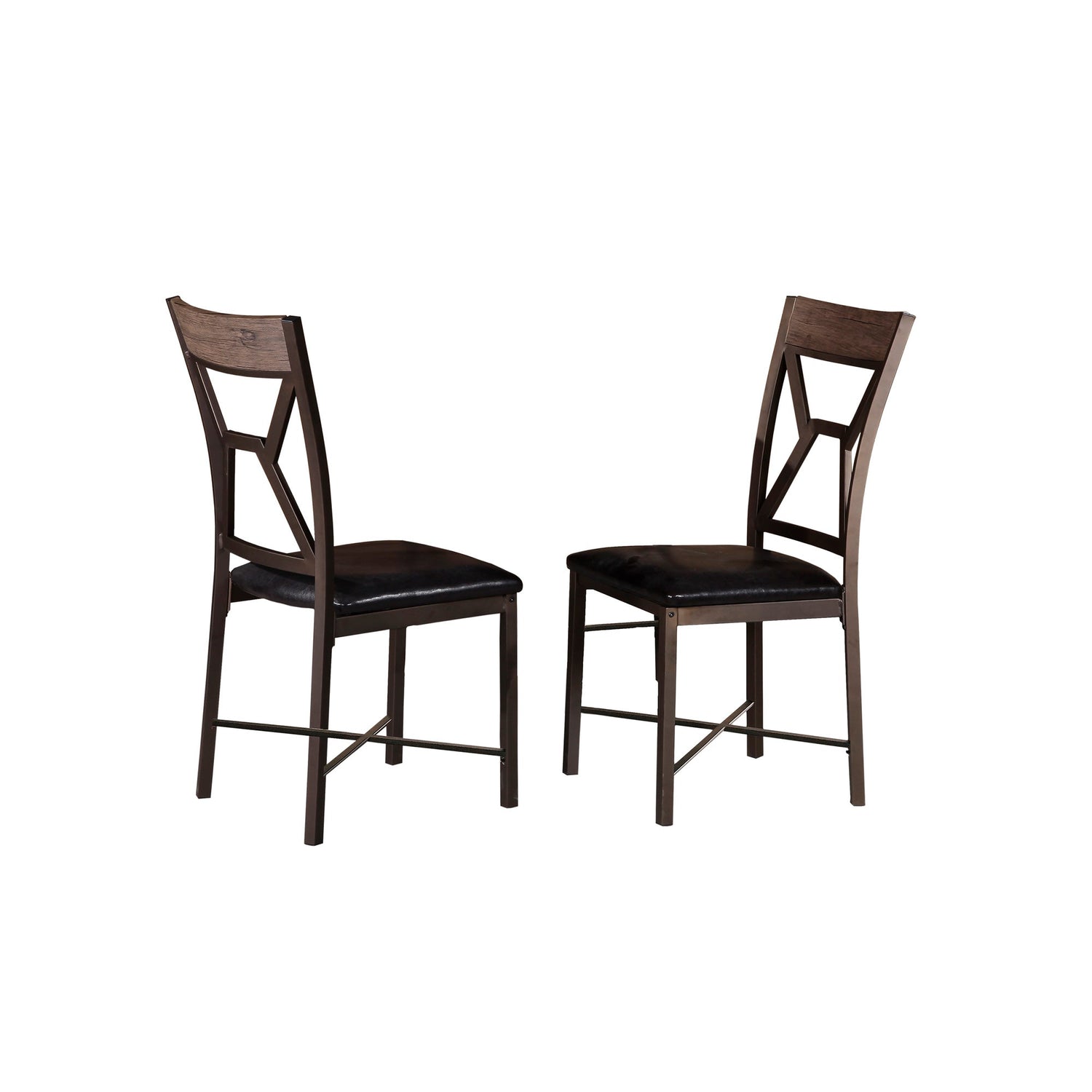 Front right view of Catania Brown Dining Chair