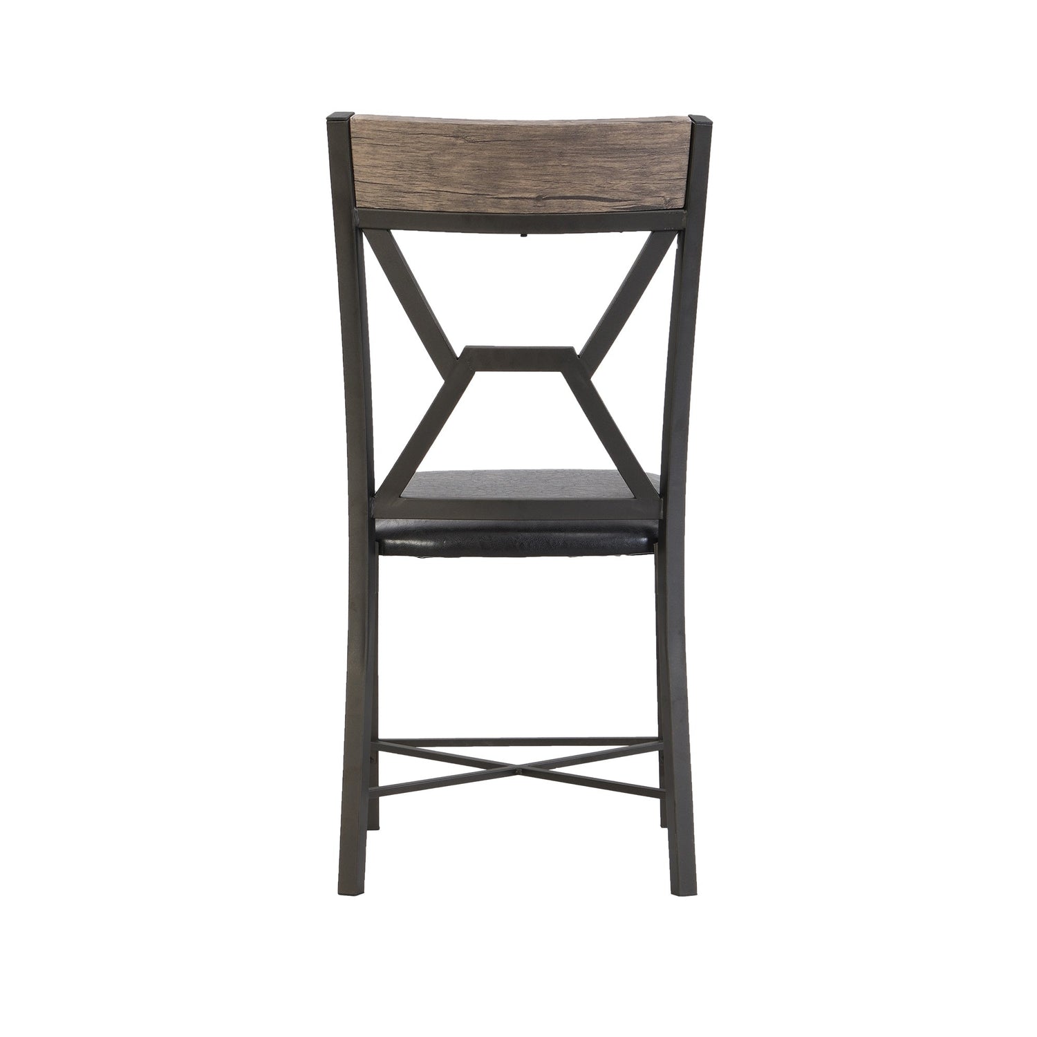 Back view of Catania Brown Dining Chair