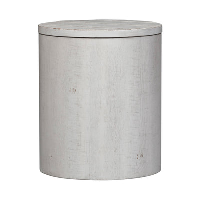 Modern Farmhouse Drum End Table