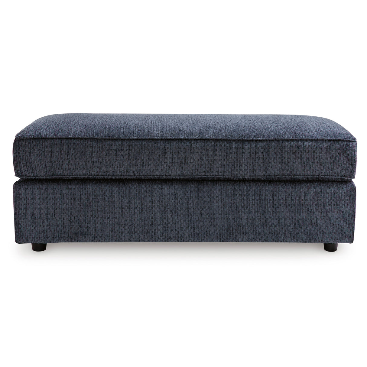 Back view of Albar Place Cobalt Ottoman