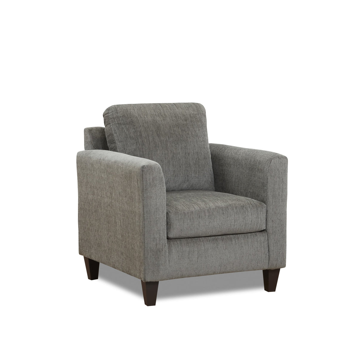 Front right view of Kyla Charcoal Chair