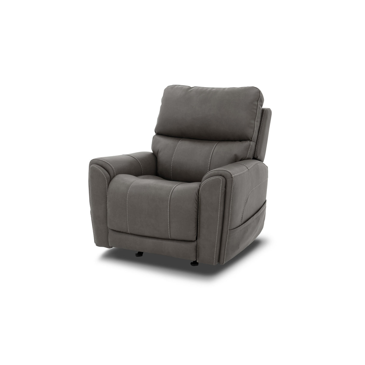 Front left view of Dylan Smoke Power Massage Recliner
