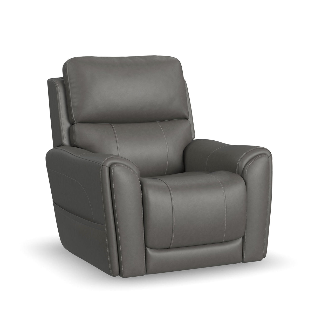 Front right view of Dylan Smoke Power Massage Recliner