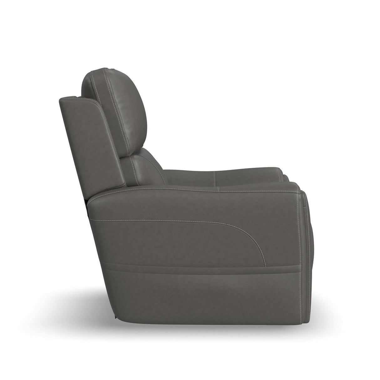 Side view of Dylan Smoke Power Massage Recliner