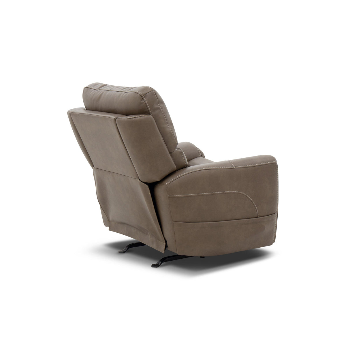 Front right view of Dylan Cappuccino Power Massage Recliner