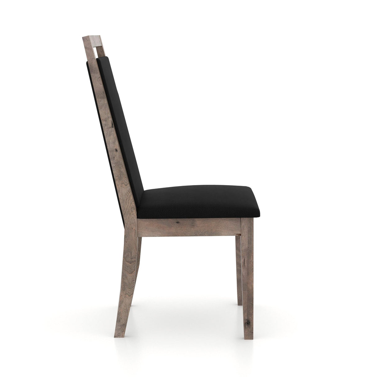 Side view of Izzo Shadow Upholstered Dining Chair