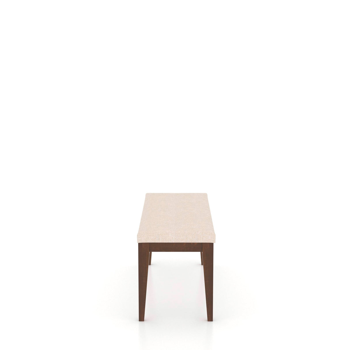 Side view of Lansing Cognac Washed Upholstered Bench