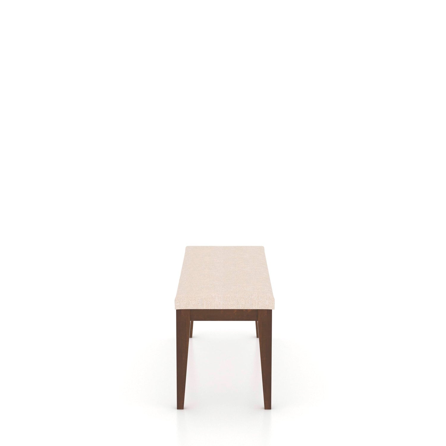 Side view of Lansing Cognac Washed Upholstered Bench