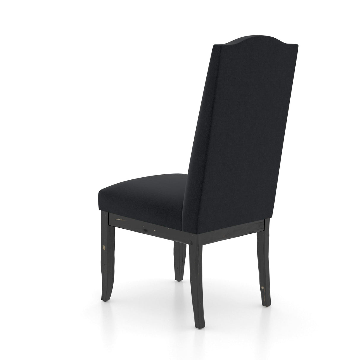 Back view of Newton Black Upholstered Dining Chair