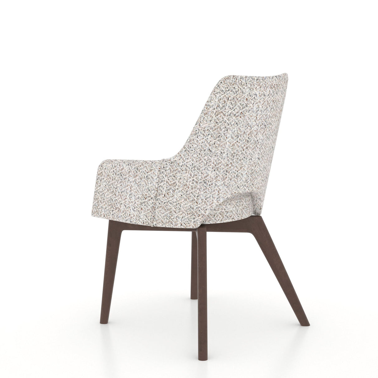 Back view of Pletan Hazelnut Upholstered Dining Chair