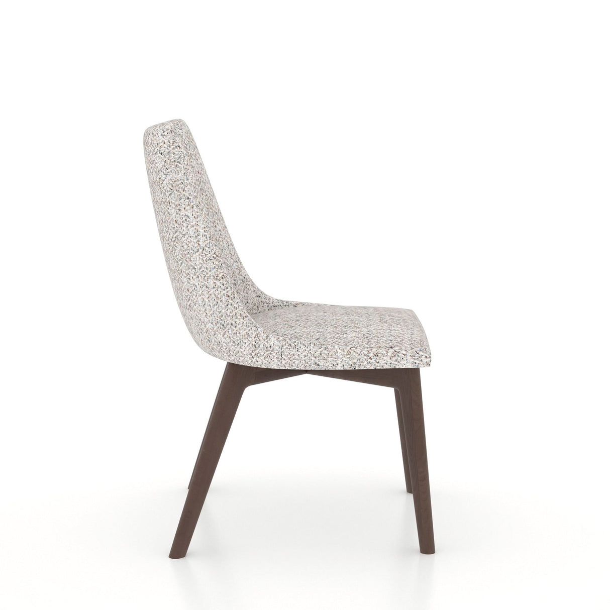 Side view of Pletan Hazelnut Dining Chair