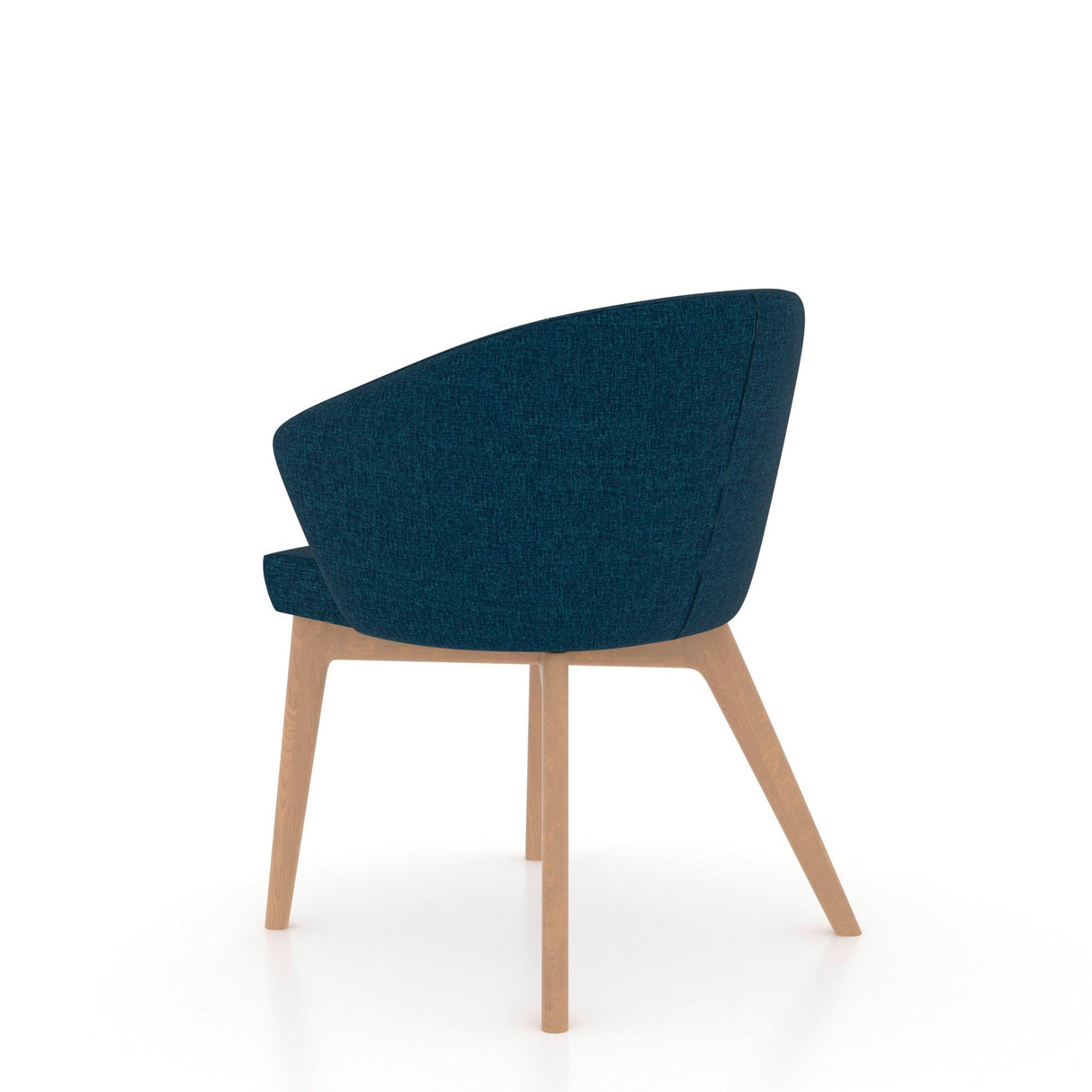 Back view of Towner II Caramel Washed Tub Dining Chair