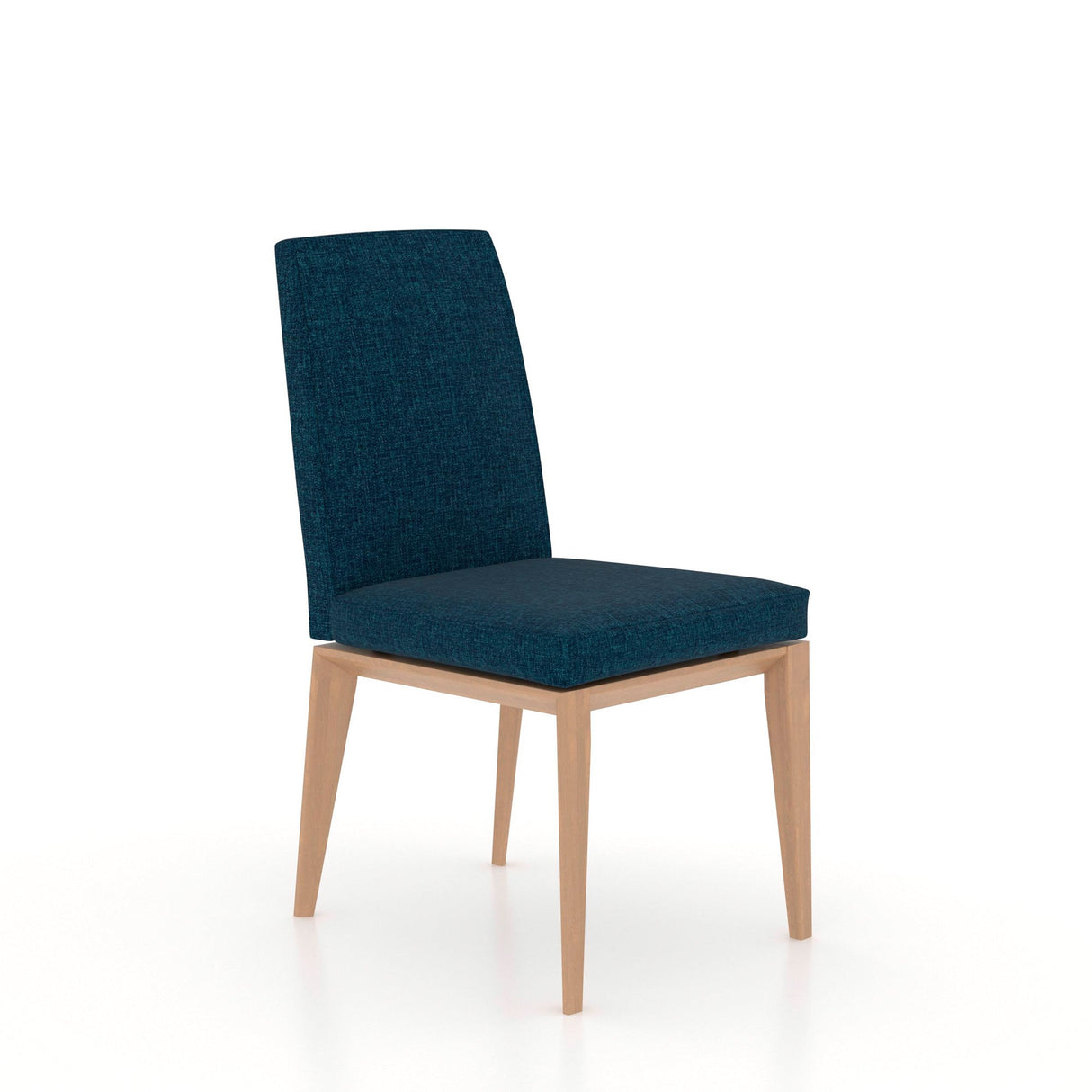 Front right view of Towner II Caramel Washed Side Dining Chair