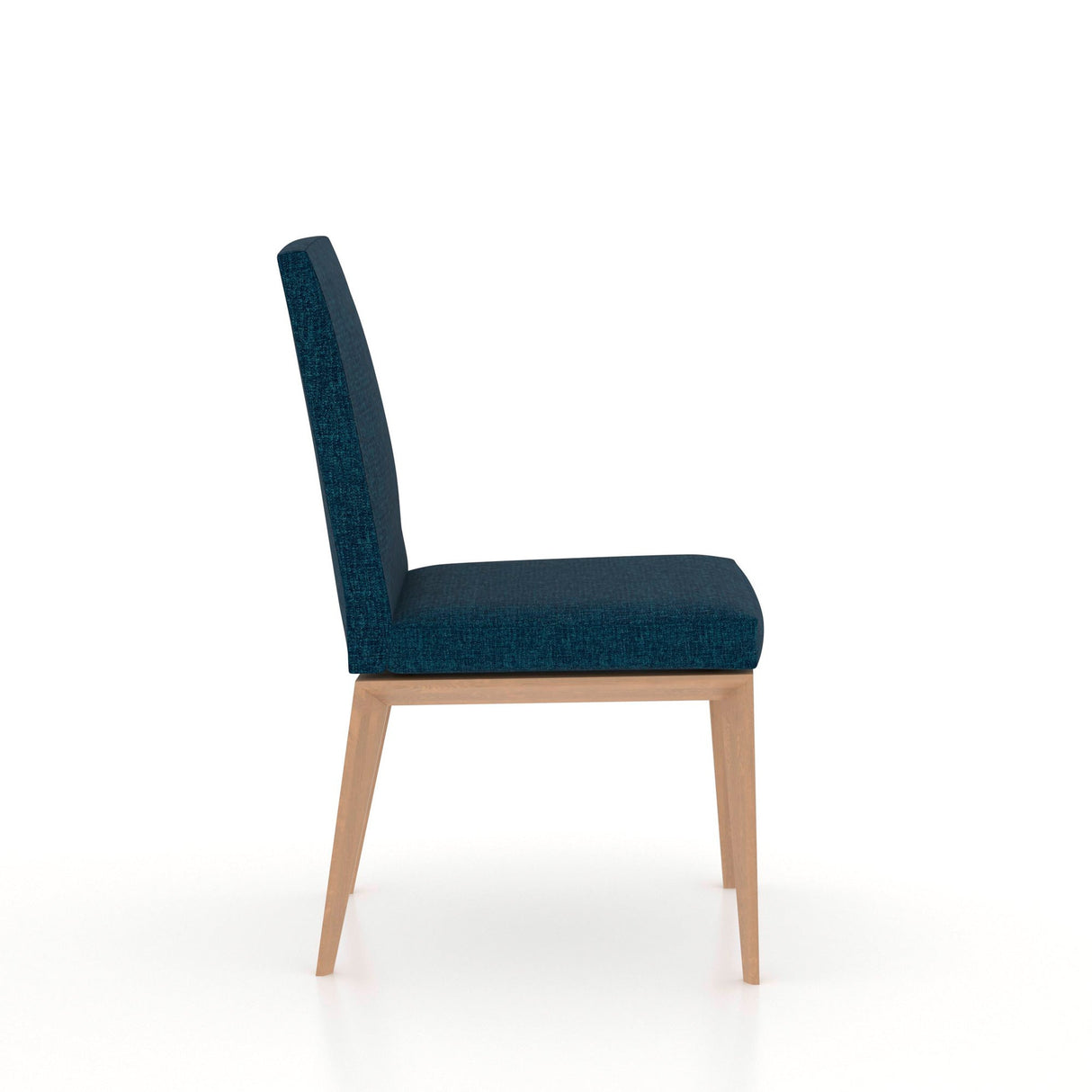 Side view of Towner II Caramel Washed Side Dining Chair