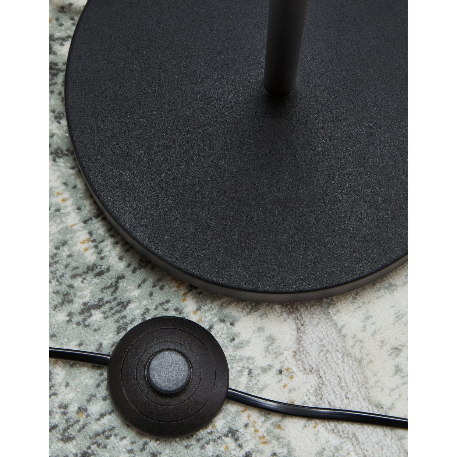 Detail view of Abanson Black Floor Lamp