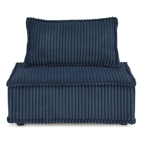 Navy Bales Accent Chair front view