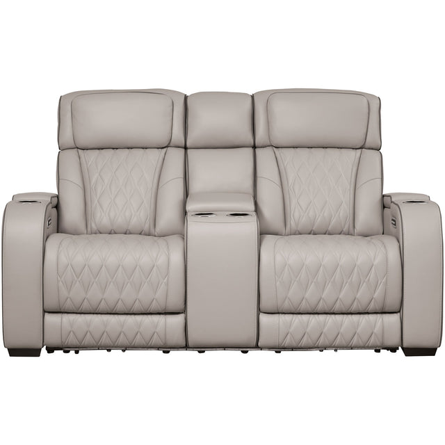 Boyington Gray Power Reclining Loveseat QK1092543