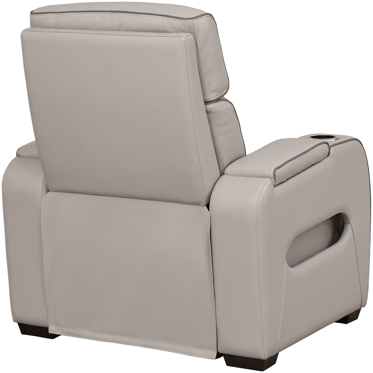 Back view of Boyington Gray Power Recliner