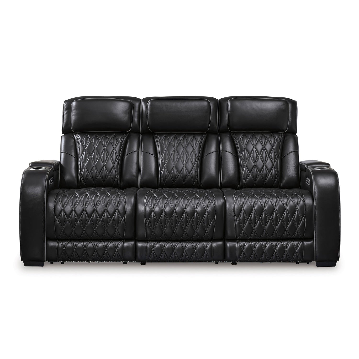 Boyington Black Power Reclining Sofa QK1092545