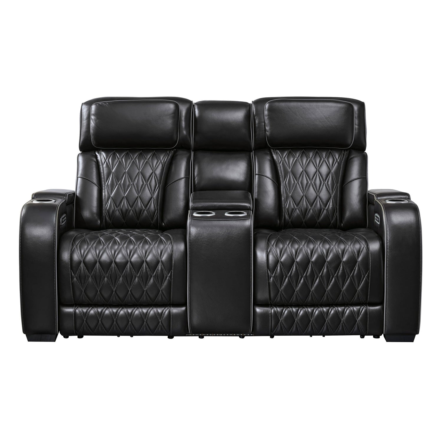 Boyington Black Power Reclining Loveseat QK1092546