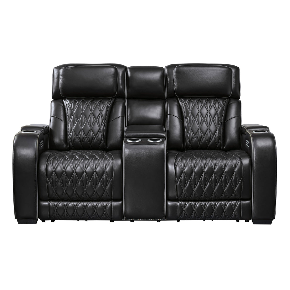 Boyington Black Power Reclining Loveseat QK1092546