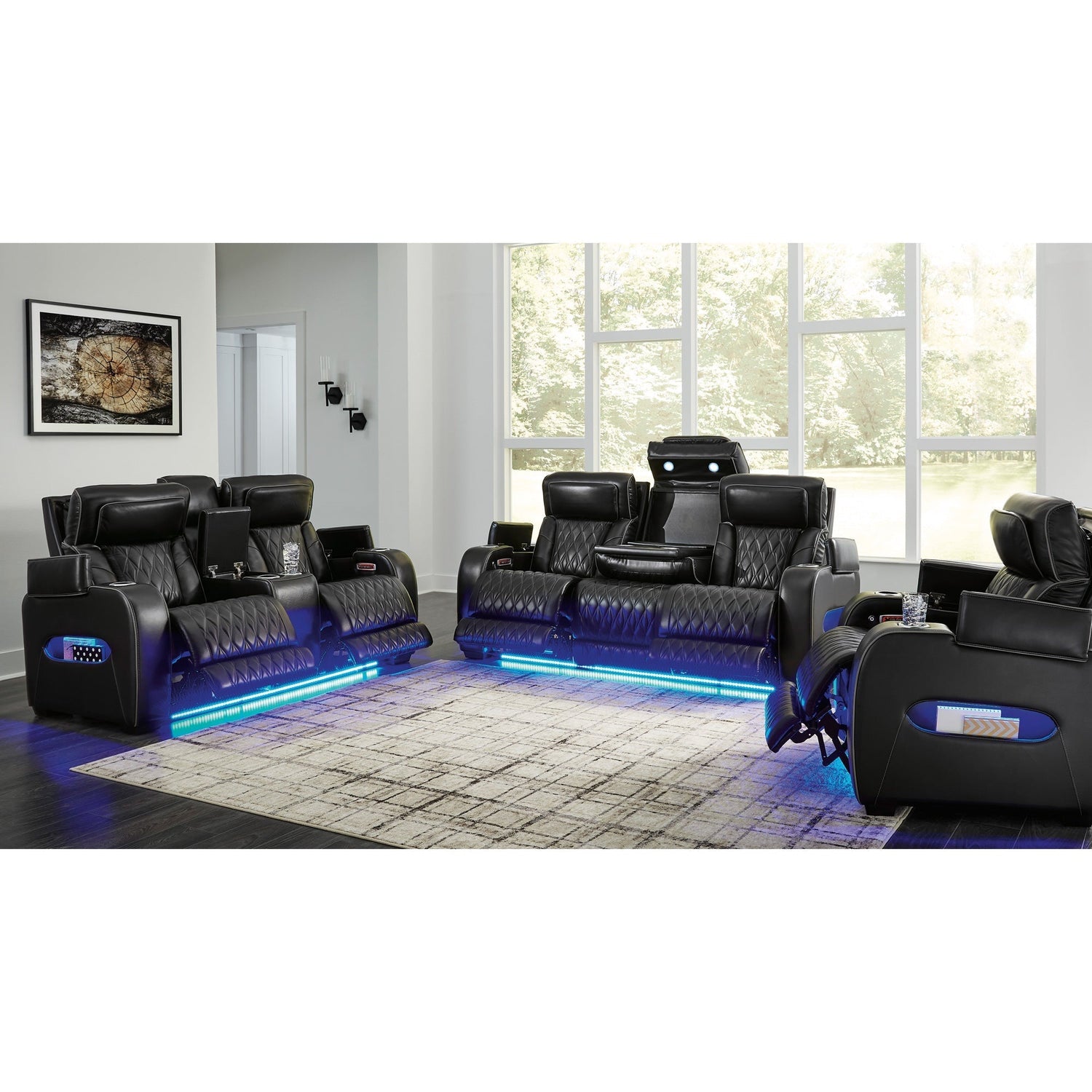 Room setting 5 featuring Boyington Black Power Recliner