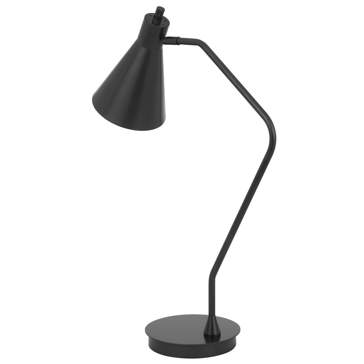 Side view of Capstone Iron Gray Table Lamp