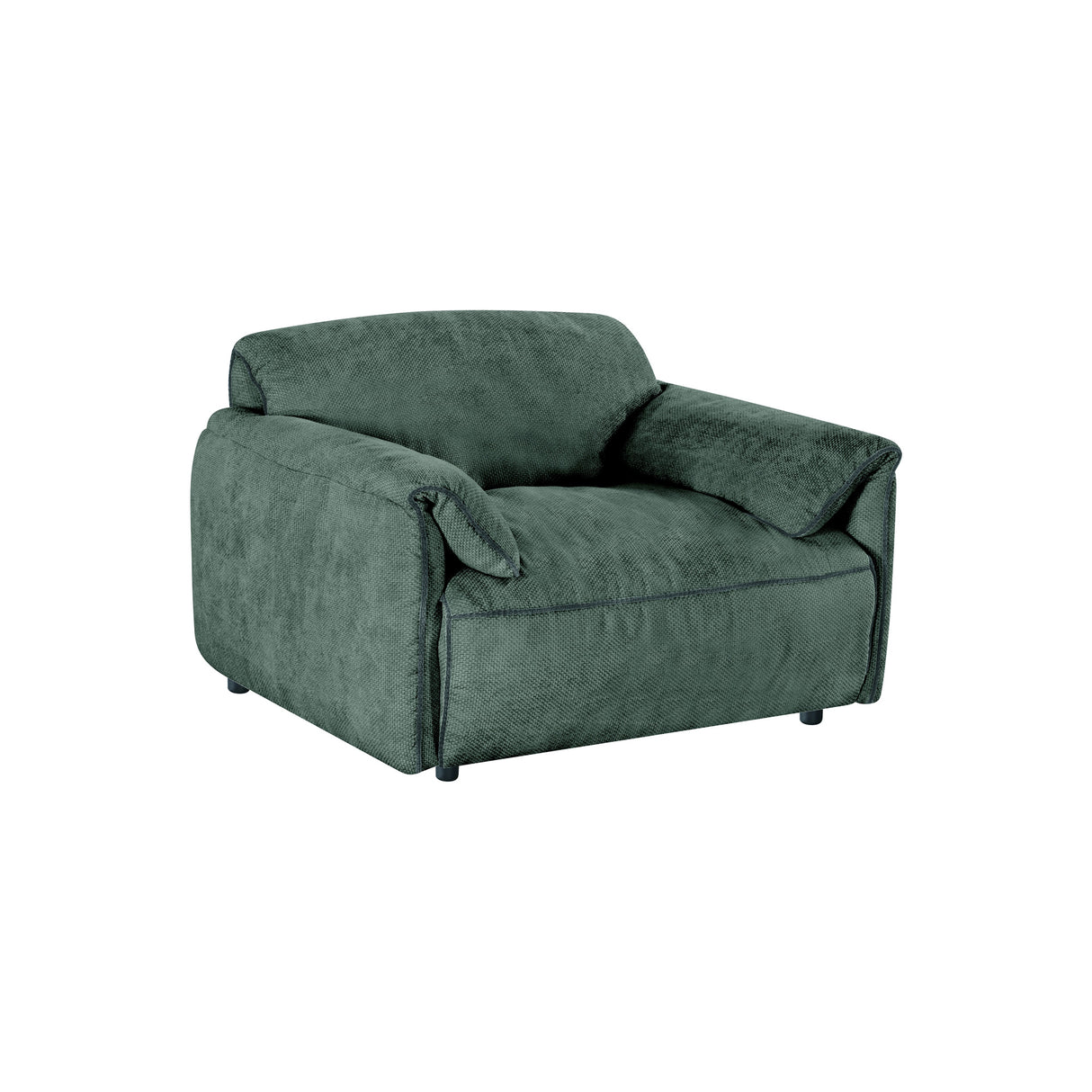 Front left view of Dreamer Green Chair