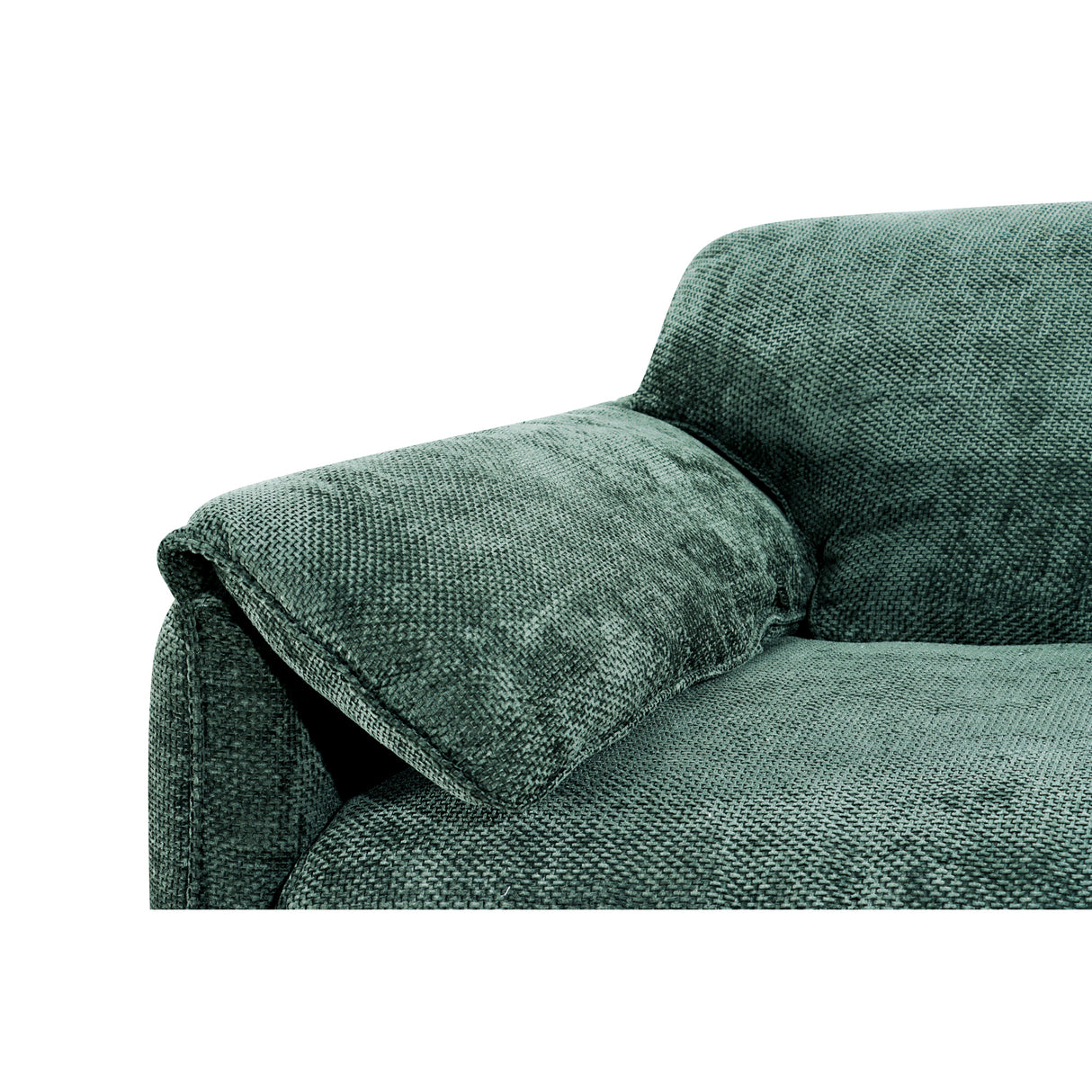 Detail view of Dreamer Green 4 Piece Sectional