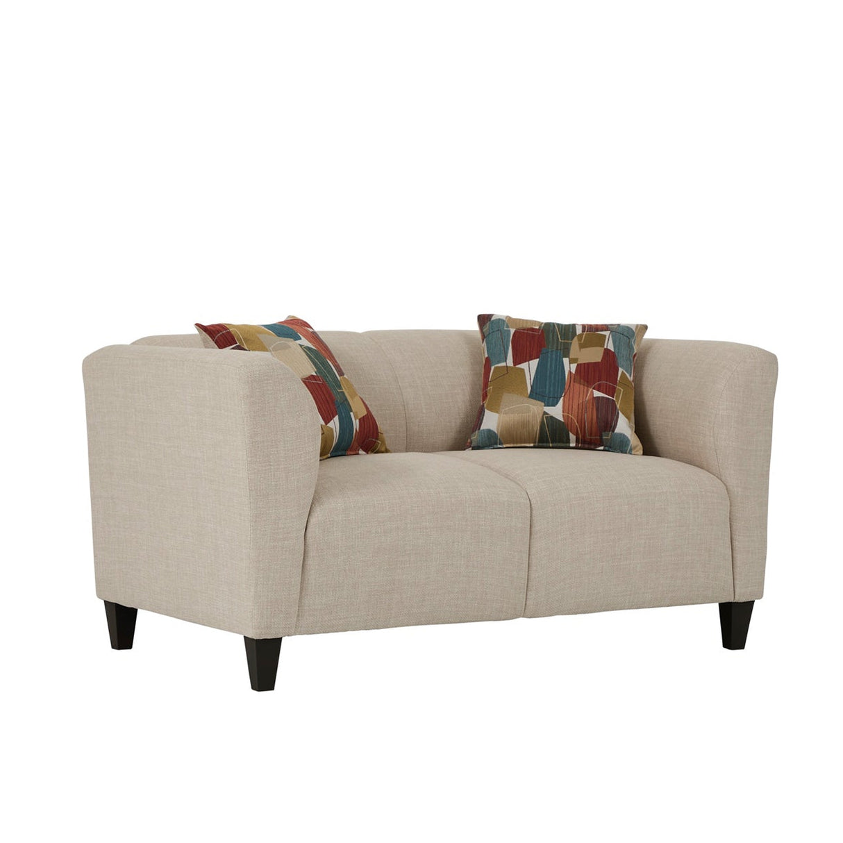 Front left view of Bria Oasis Loveseat
