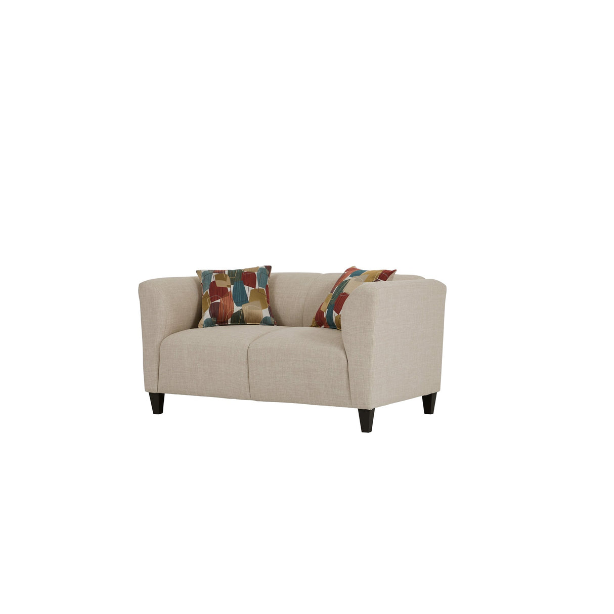 Front right view of Bria Oasis Loveseat