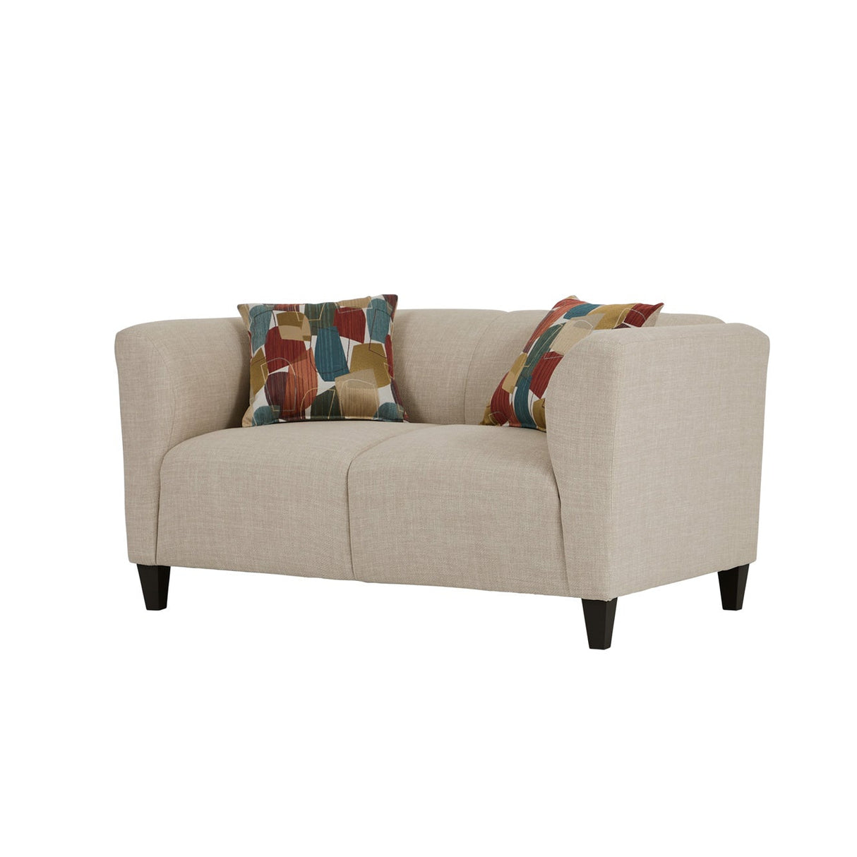 Front right view of Bria Oasis Loveseat