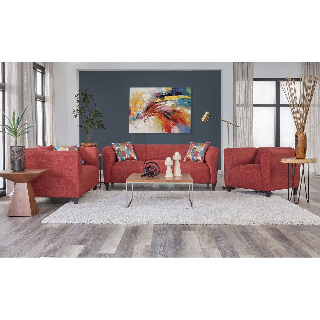 A room setting featuring Bria Blaze Sofa