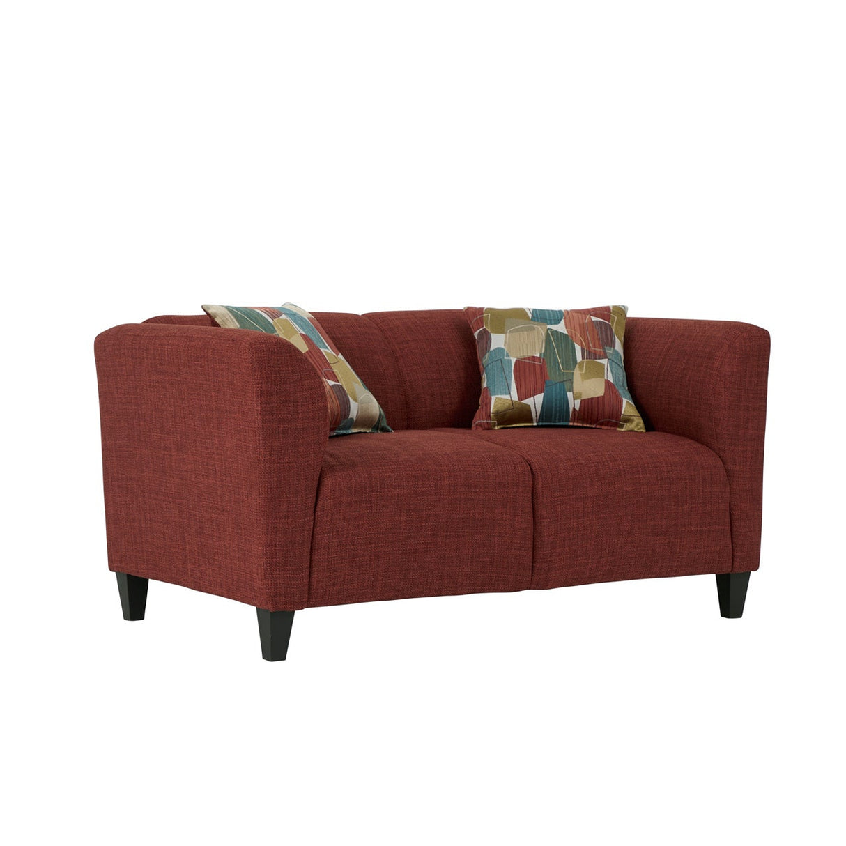 Front left view of Bria Blaze Loveseat