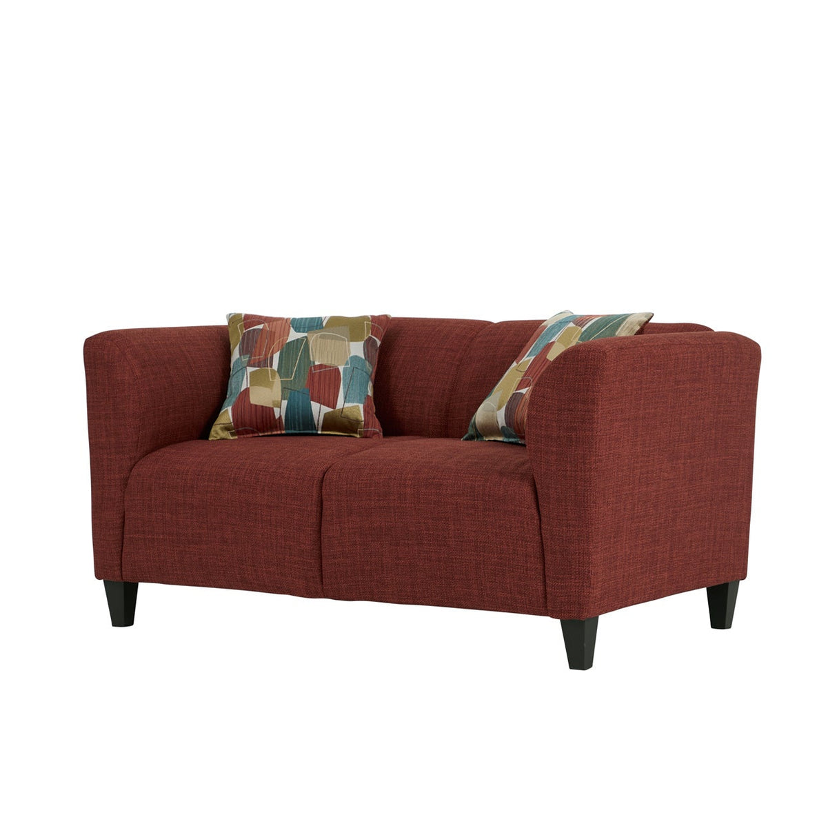 Front right view of Bria Blaze Loveseat