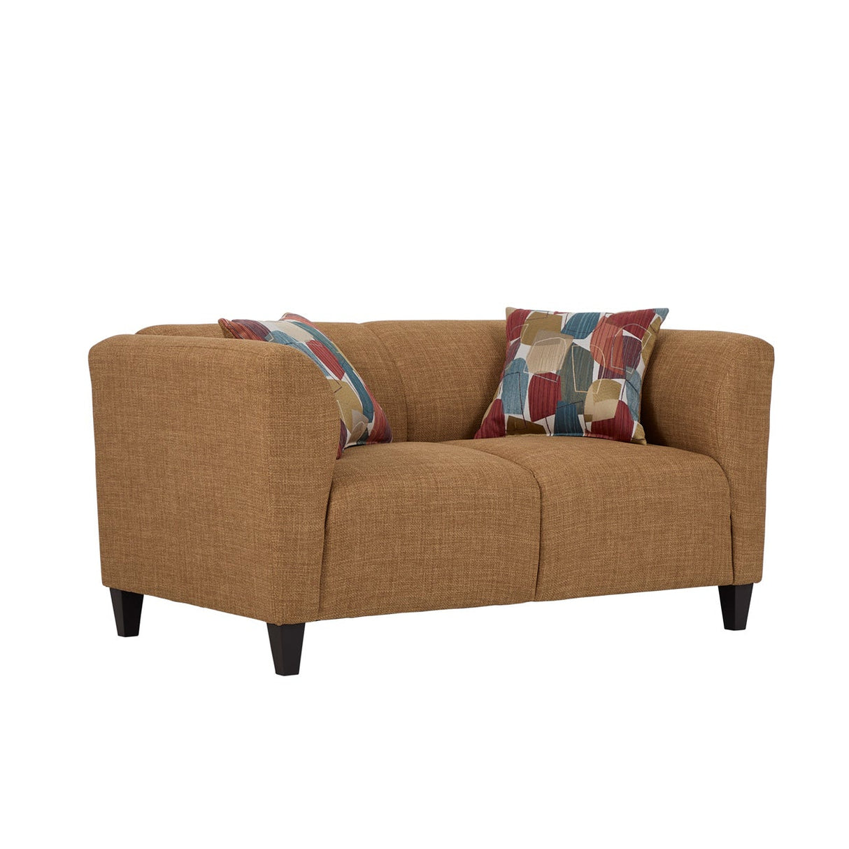 Front left view of Bria Marigold Loveseat