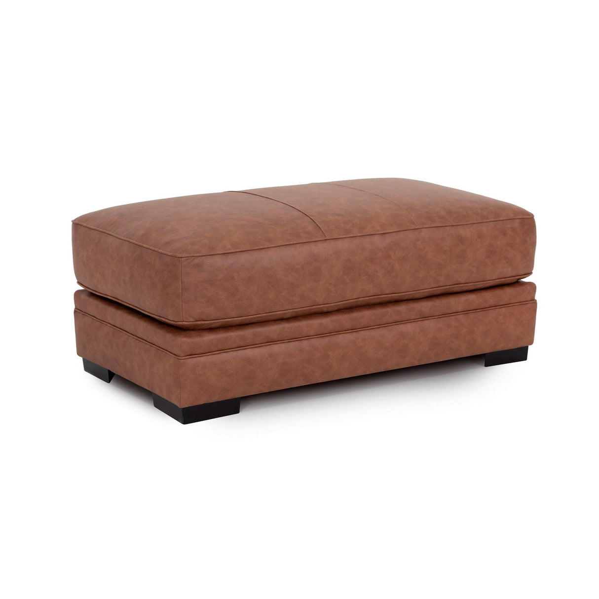 Front right view of Crowes Saddle Ottoman