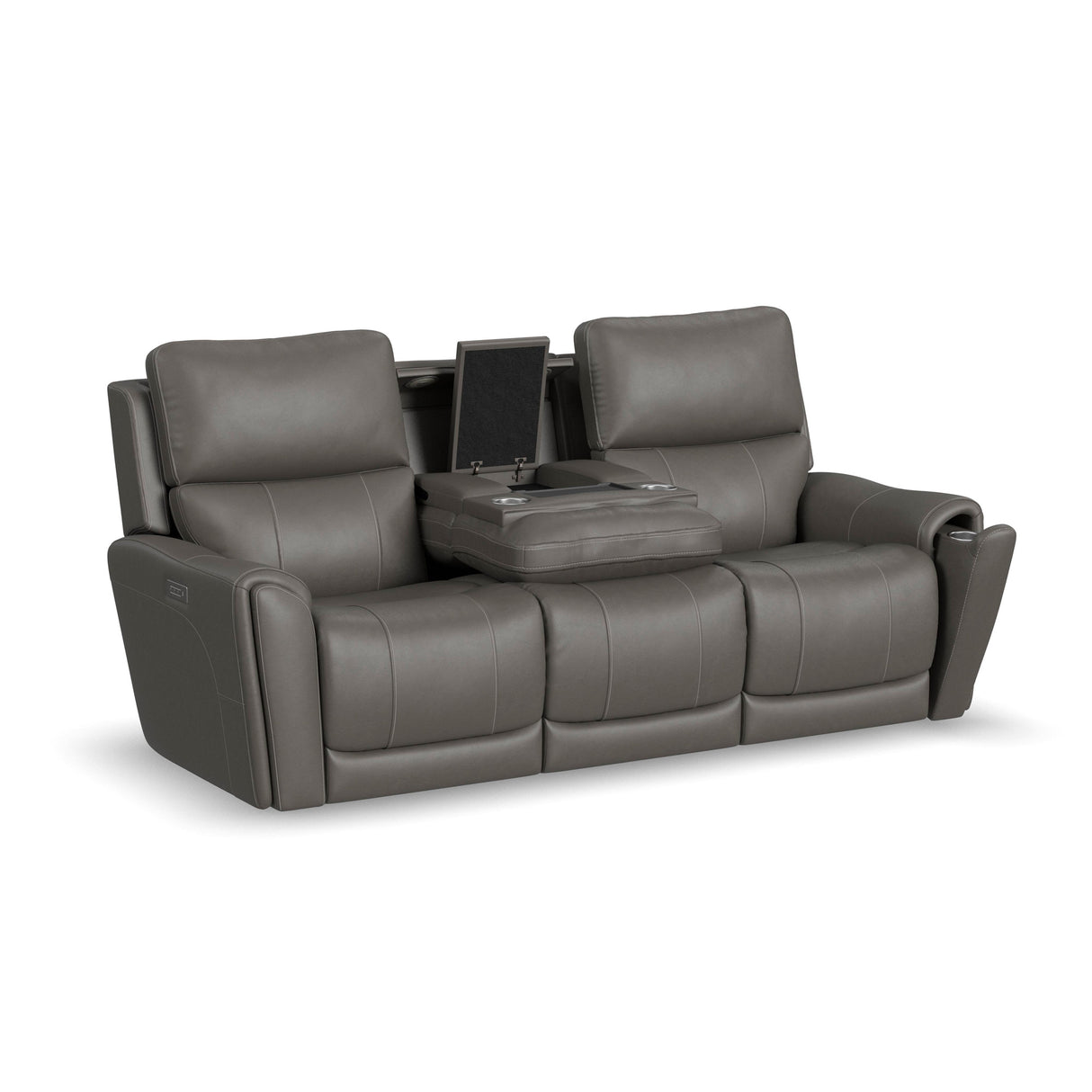 Extended view of Dylan Smoke Power Reclining Sofa