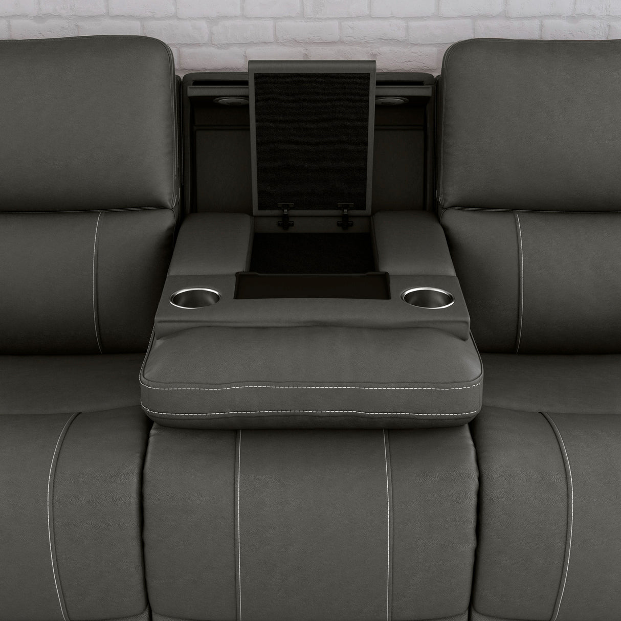 Extended view 3 of Dylan Smoke Power Reclining Sofa
