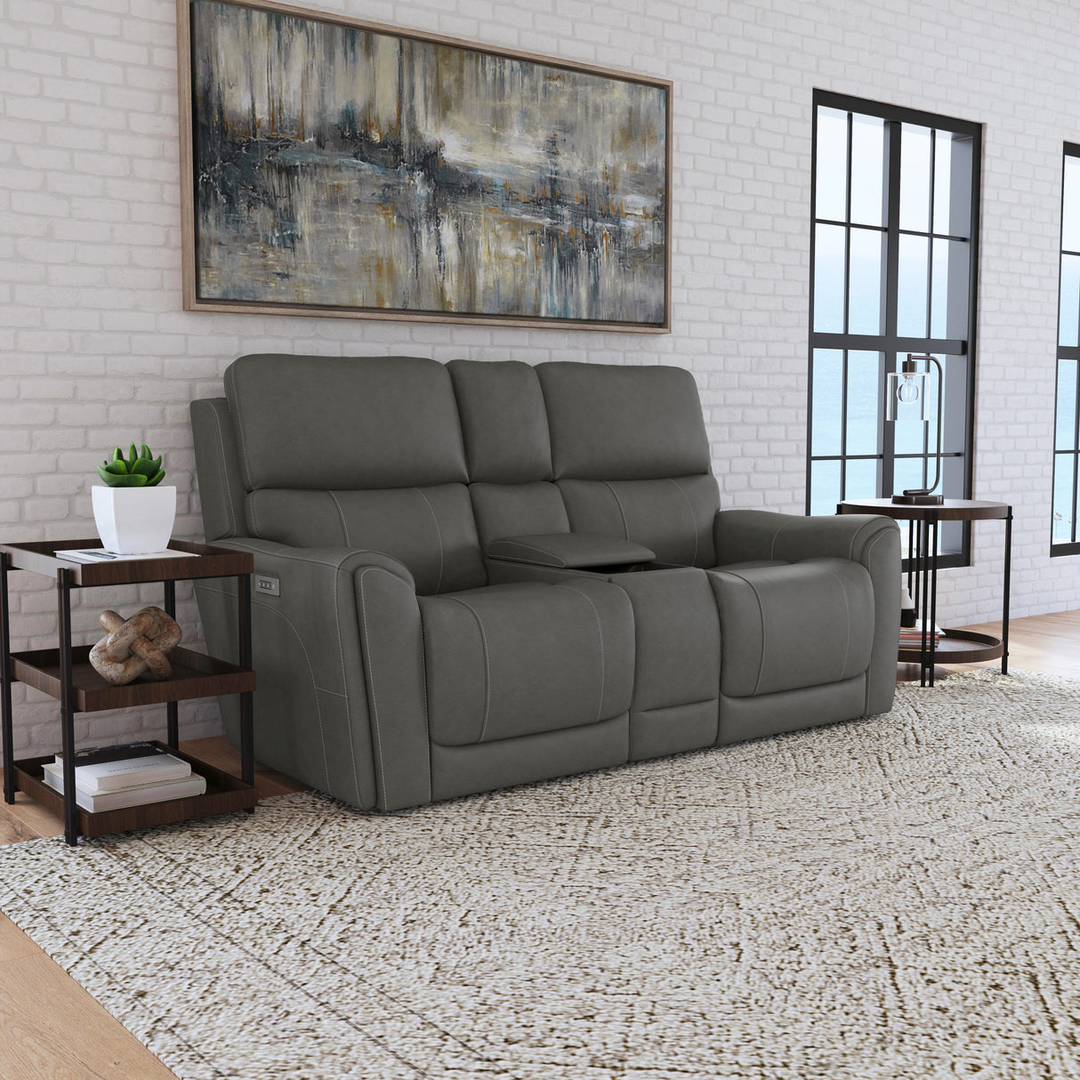 Dylan Power Reclining Console Loveseat - QK1093263_FLXS_LF2_RM