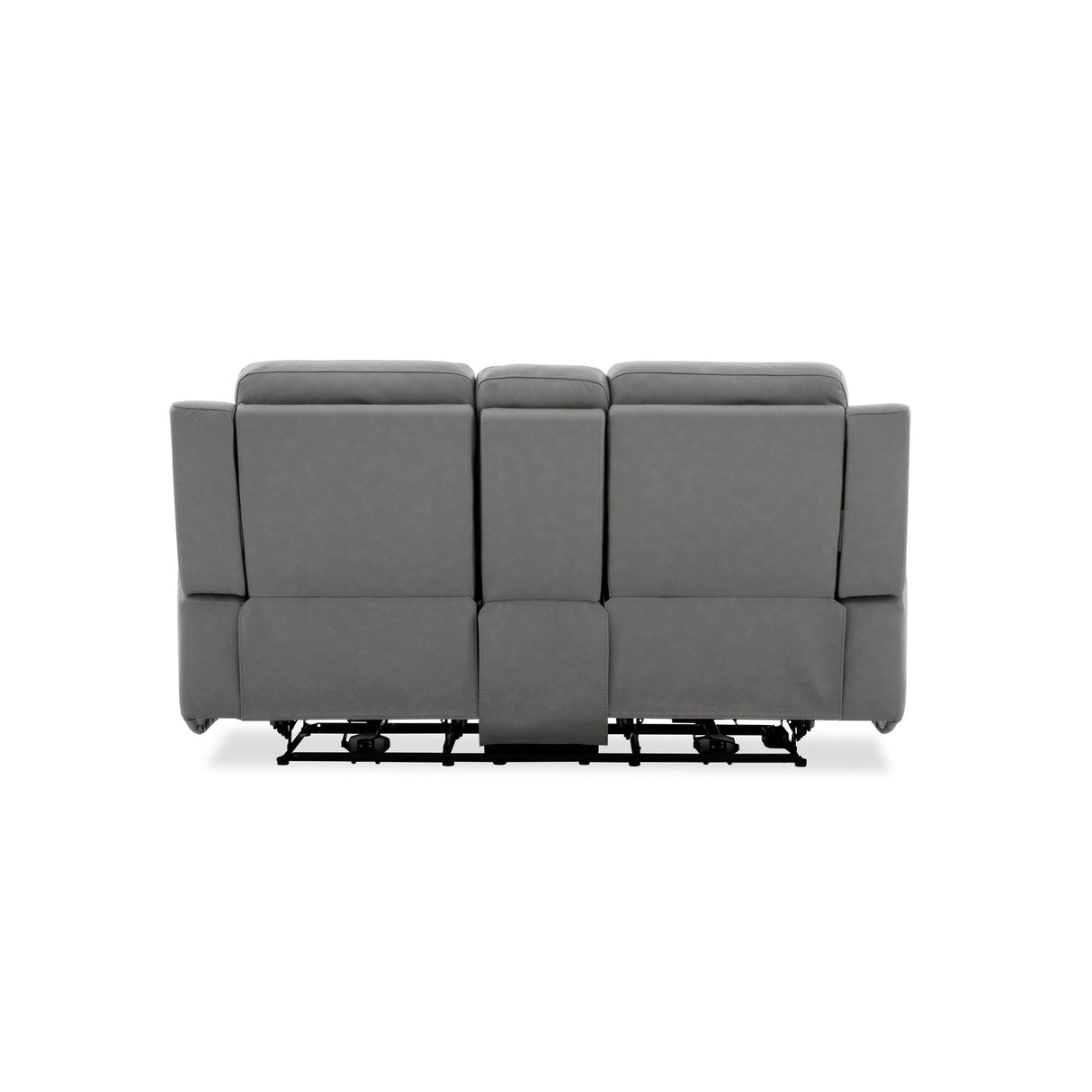 Back view of Gavin Ash Dual Power Console Reclining Loveseat