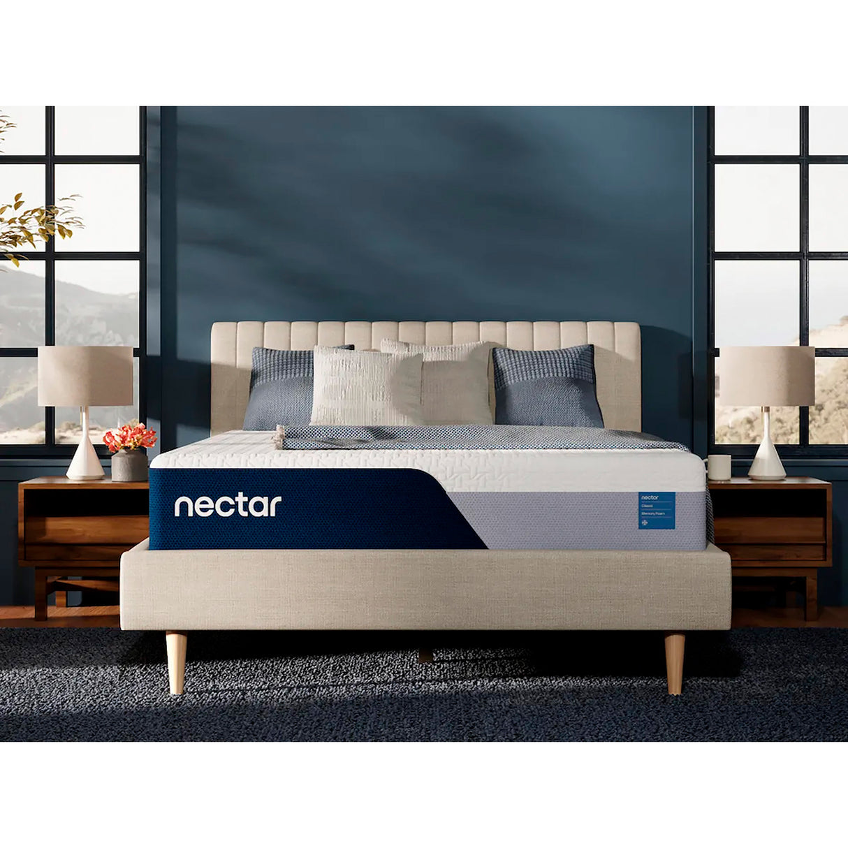 A room setting featuring Nectar Classic Twin XL Mattress