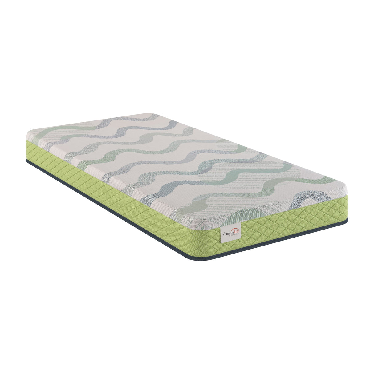 Front left view of SlumberKids Queen Memory Foam Mattress