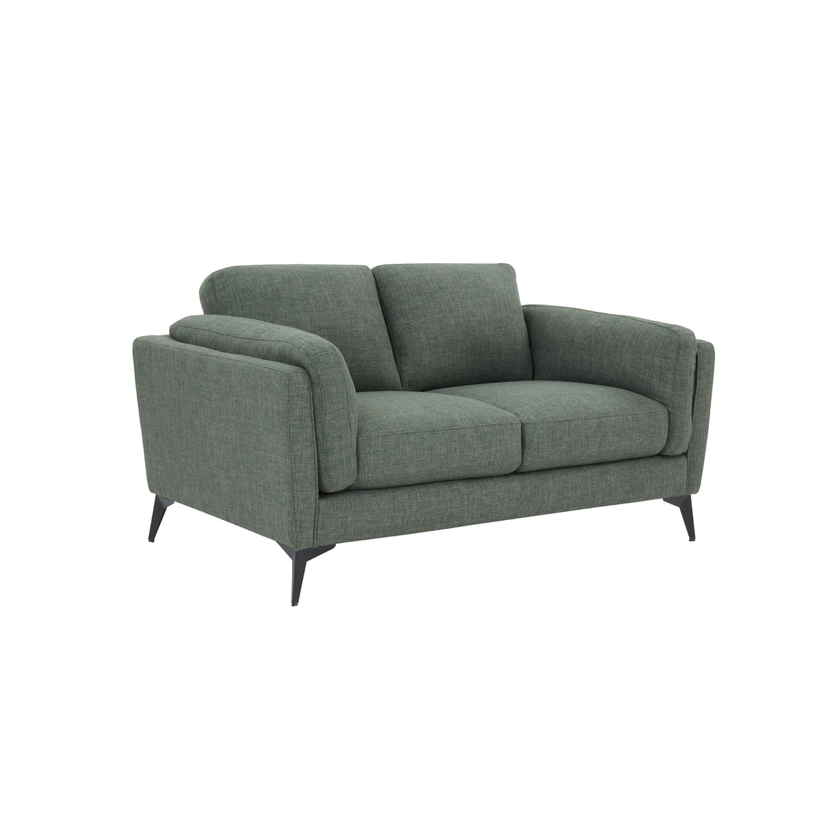 Front right view of Maya Pine Loveseat
