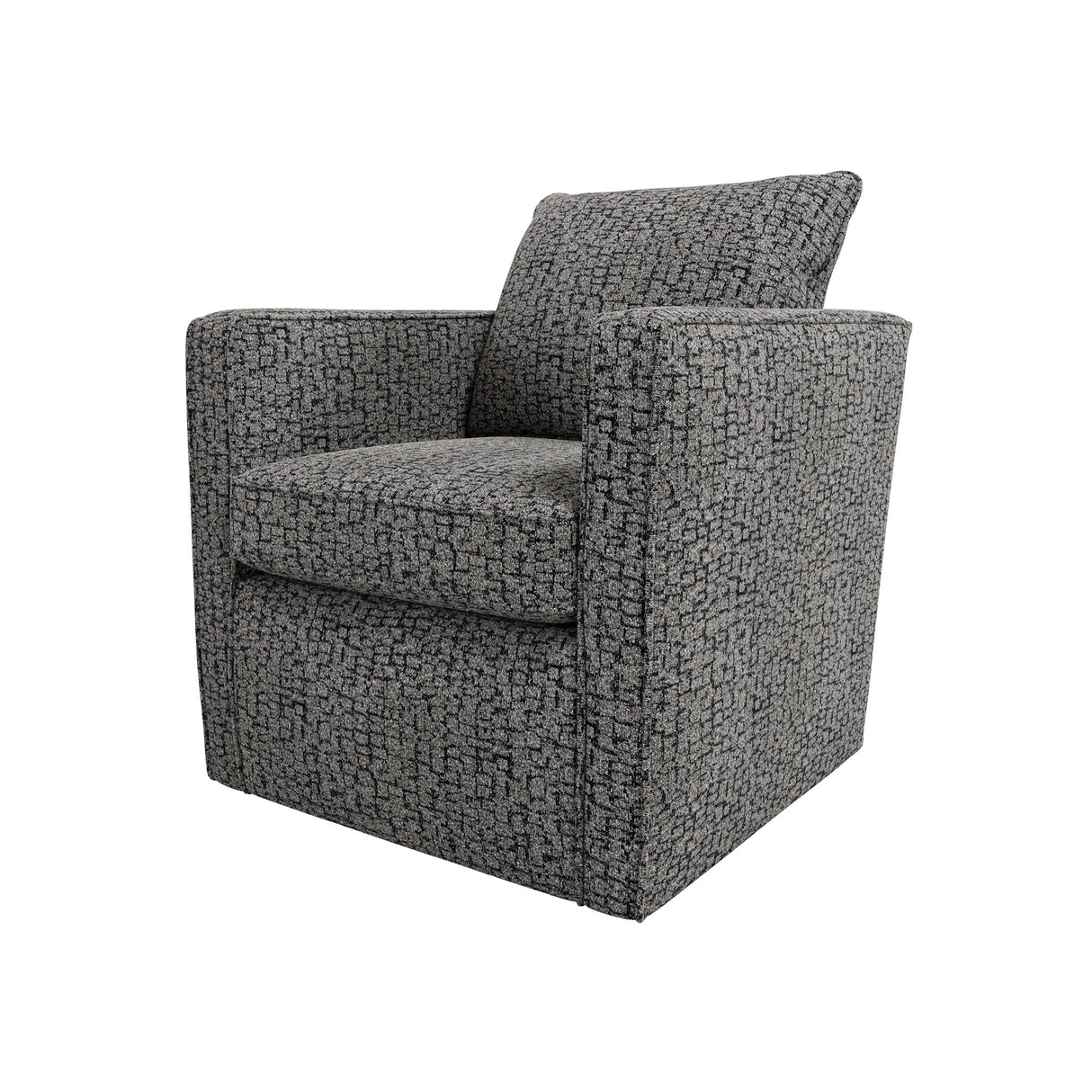 Front left view of Millie Gray Swivel Chair